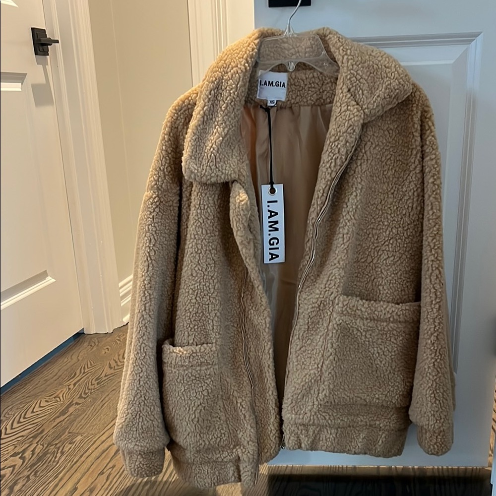 I.AM.GIA Tan Sherpa Jacket